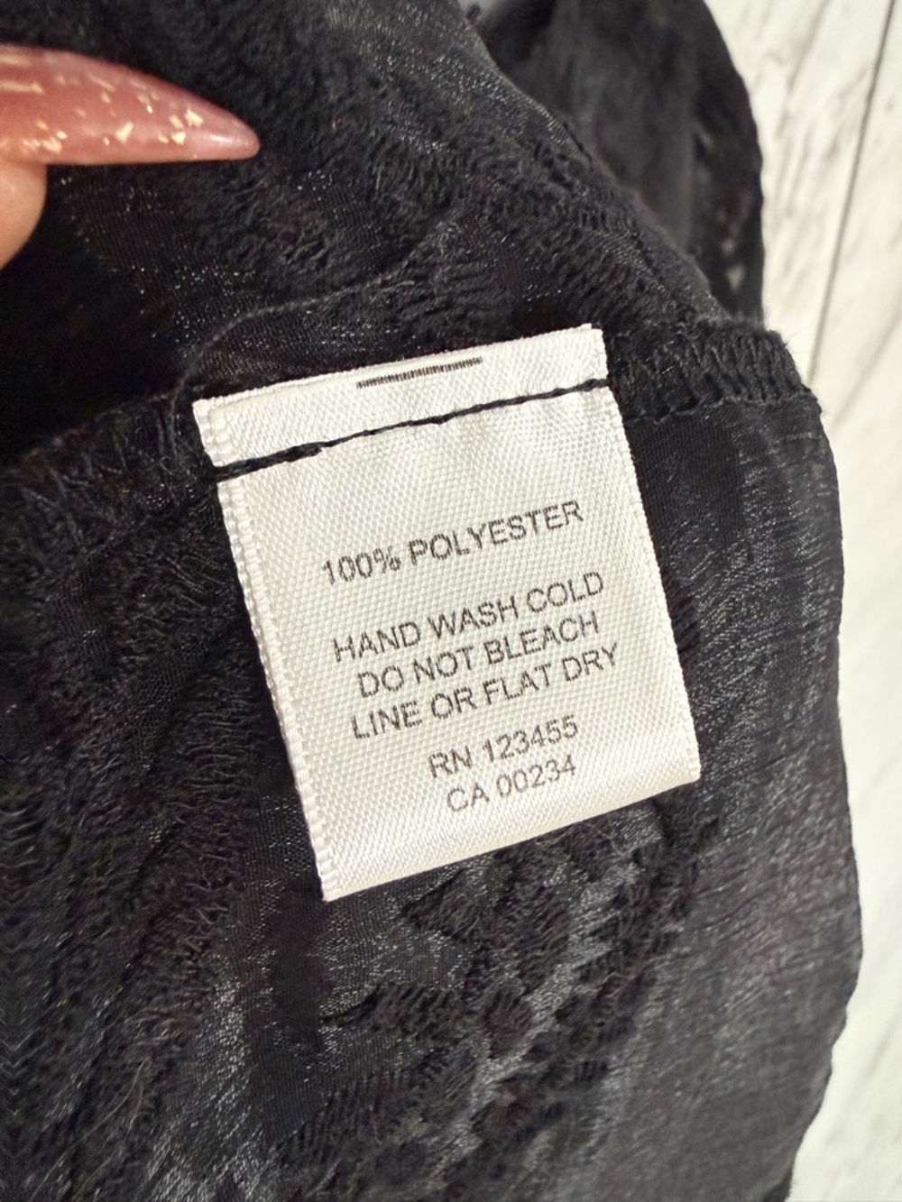 Lord & Taylor Design Lab Sheer Embroidered Black Maxi Duster SZ S - Picture 7 of 8